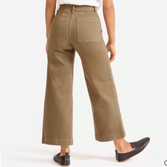 Everlane Pants - Everlane Wide Leg Crop brown size 2